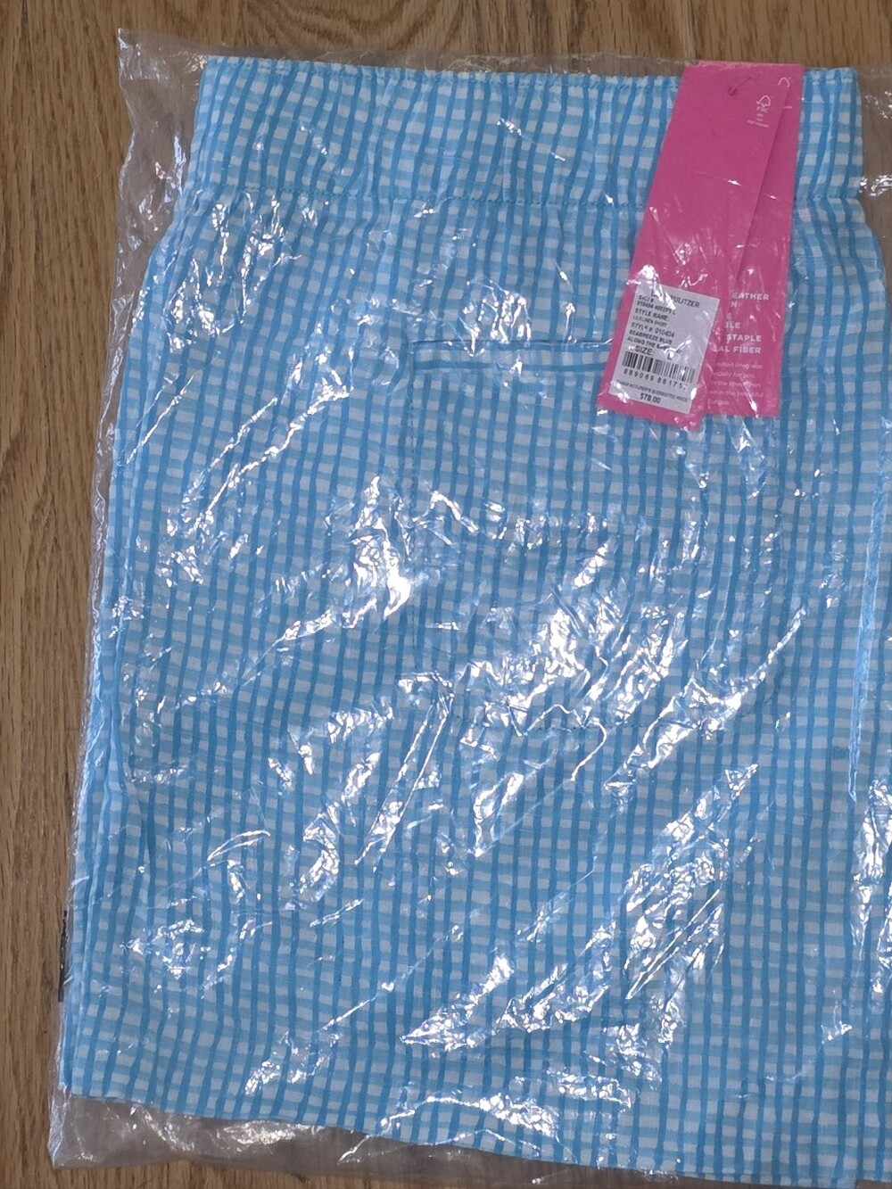 Lilly Pulitzer NWT 4” Lilo Linen Shorts Along The Same Line Size Large